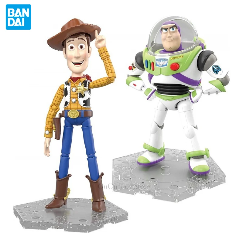 

Original Bandai Cinema-rise Toy Story Buzz Lightyear Woody Action Figure Assembly Model Kit Figurine Toys for Children Doll Gift