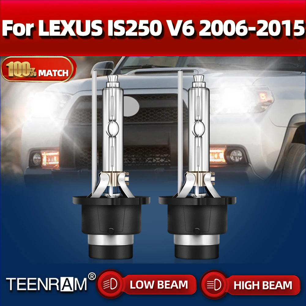 

D4S Canbus светодиодные фары 20000LM 35 Вт ксеноновые автомобильные светильник 12В 6000 К для LEXUS IS250 V6 2006-2008 2009 2010 2011 2012 2013 2014 2015