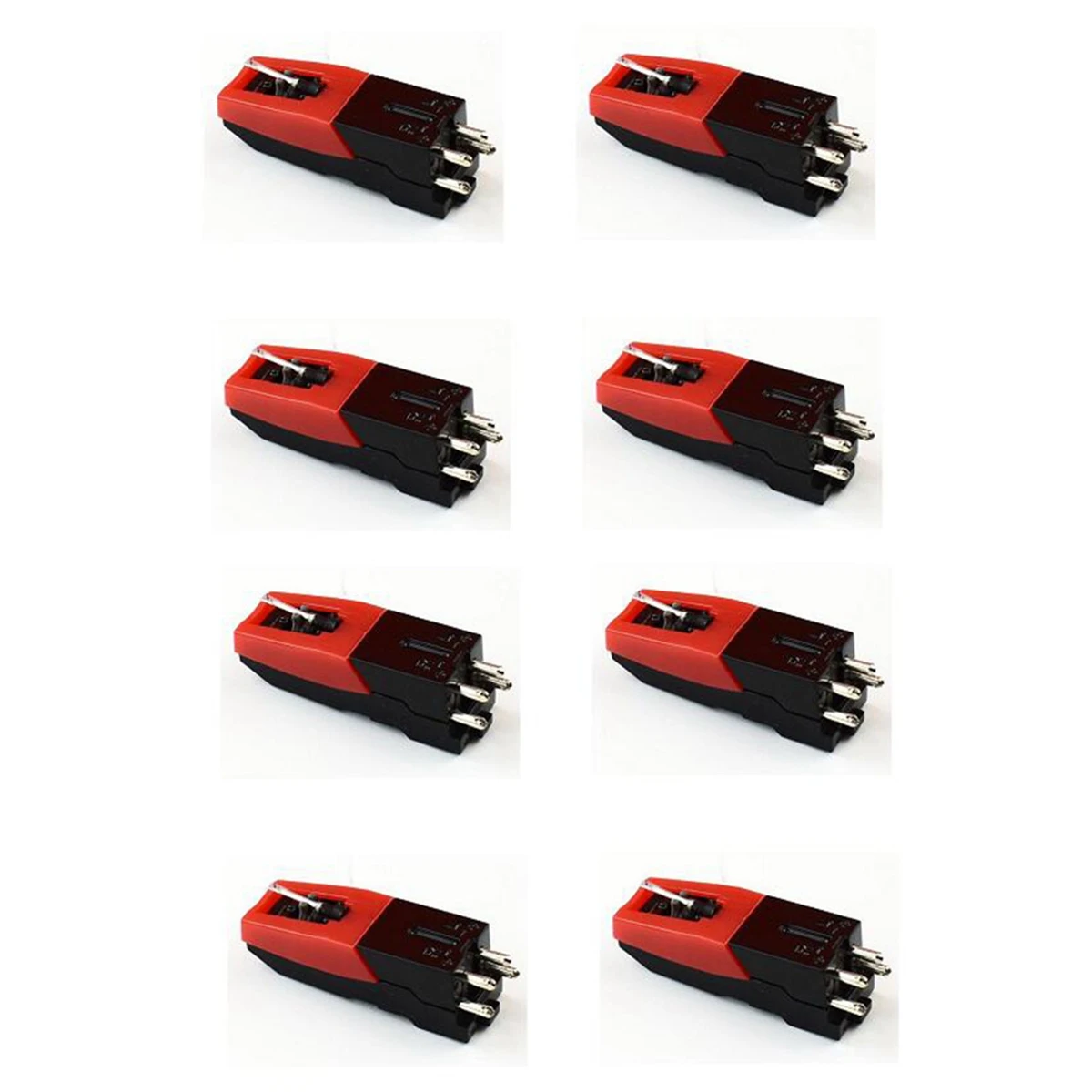 

8 Pcs Aluminum Turntable Diamond Stylus Needle for LP Record Player Phono Ceramic Cartridge