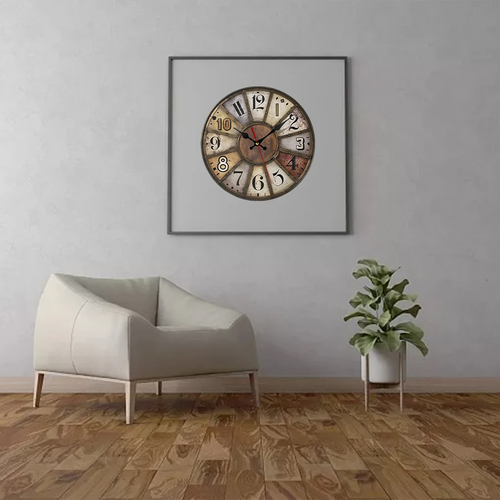 

Fiber Easy To Install Vintage Clock Add Charm To Any Room Ggreat Decoration Vintage Wall Clock