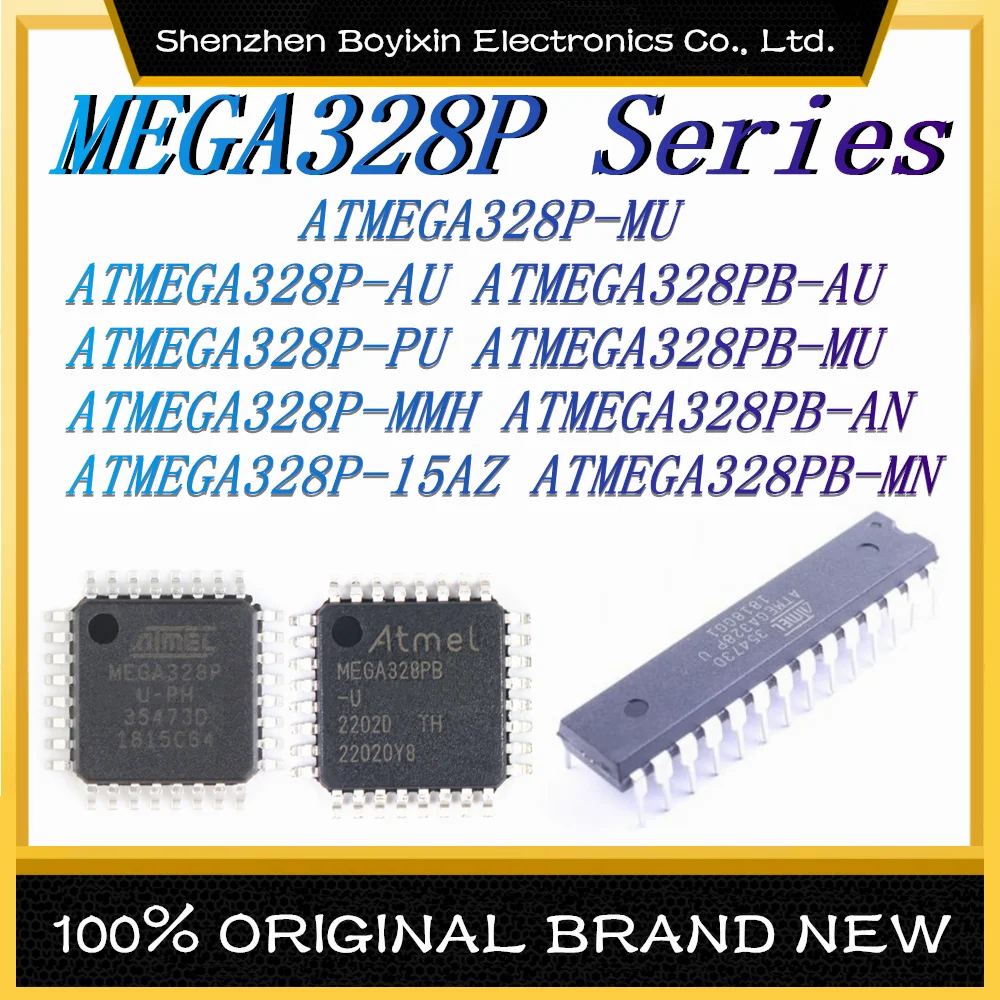 ATMEGA328P-MU ATMEGA328P-AU ATMEGA328PB-AU ATMEGA328P-PU ATMEGA328PB-MU ATMEGA328P-MMH ATMEGA328PB-AN ATMEGA328P-15AZ 328PB-MN