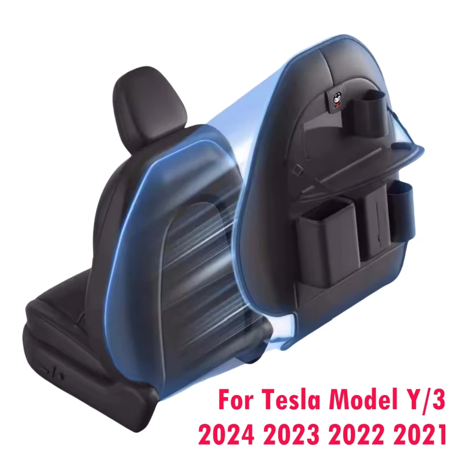 Органайзер для спинки Tesla Model Y 3 2019-2024 Highland со складным столиком и дополнительным
