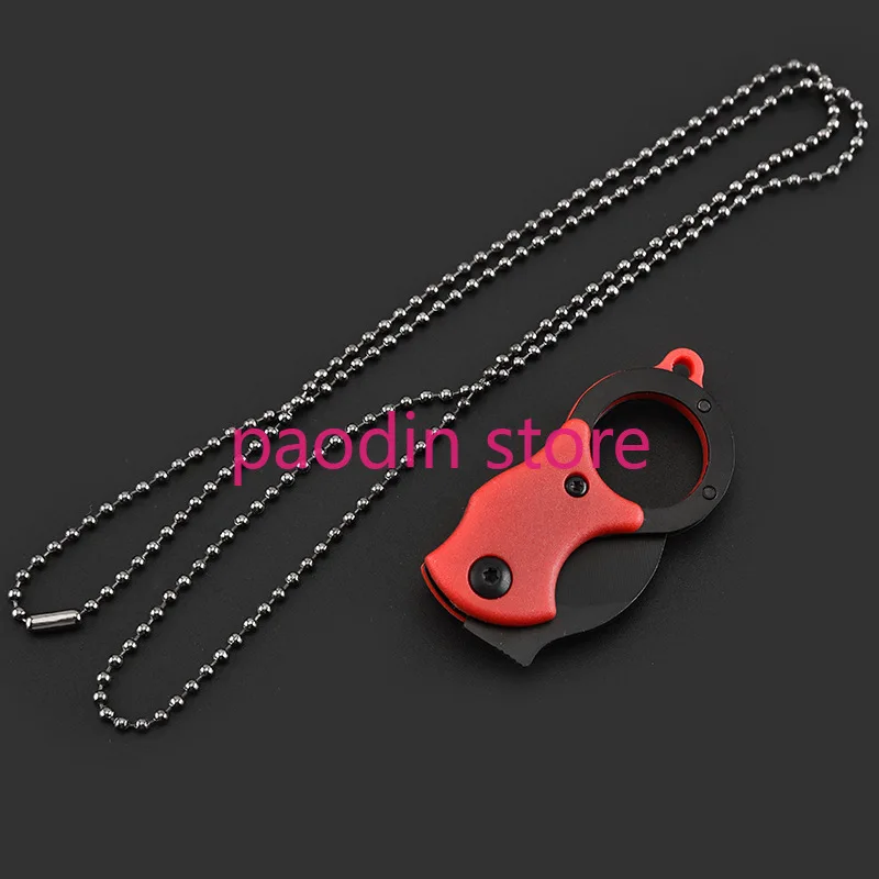 Мини брелок керамбит коготь нож 3CR13MOV лезвие Тактический спасательный карманный