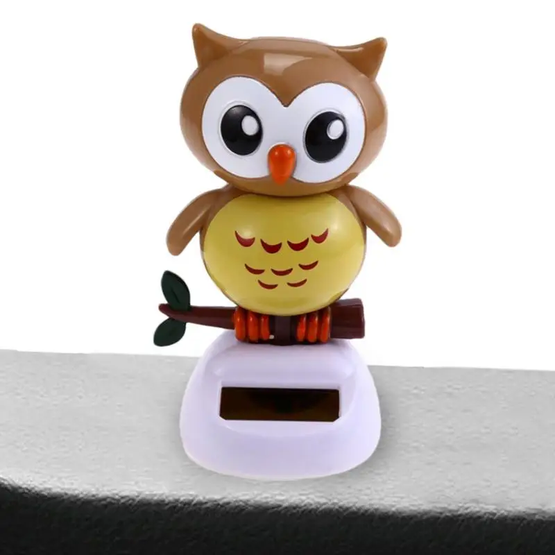 

Owl Car Decoration Car Dashboard Decor Cute Owl Figurine Statue Bobble Shaking Head Dancing Toy Car Dash Board Ornaments For Car
