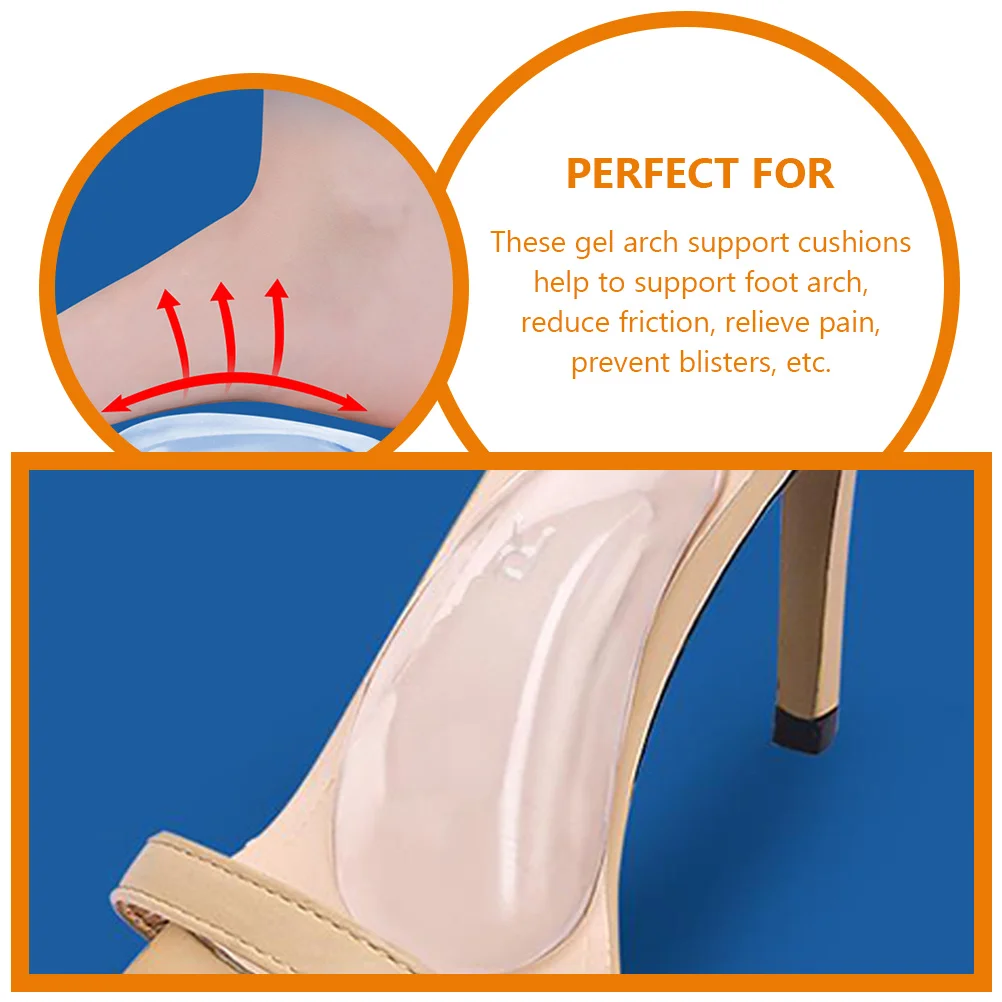 3 пары клейких подушек для поддержки свода стопы при плоскостопии гелевые