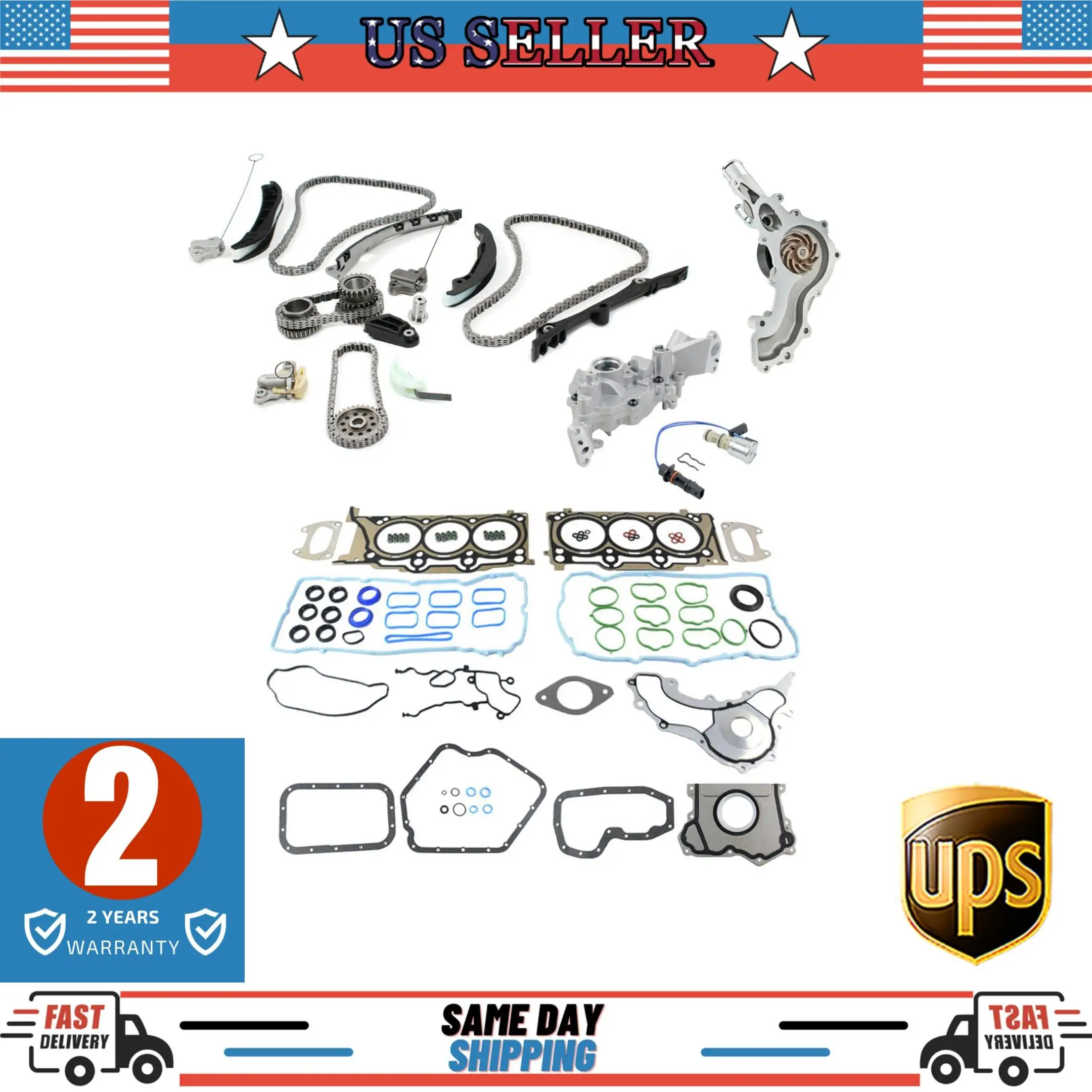 

AP01 насос цепи ГРМ и уплотнители головки для Dodge Chrysler Jeep 2011-2015 3.6L V6 24-Valve 5184357AE 6509253AA 5184356AE 5184359AB