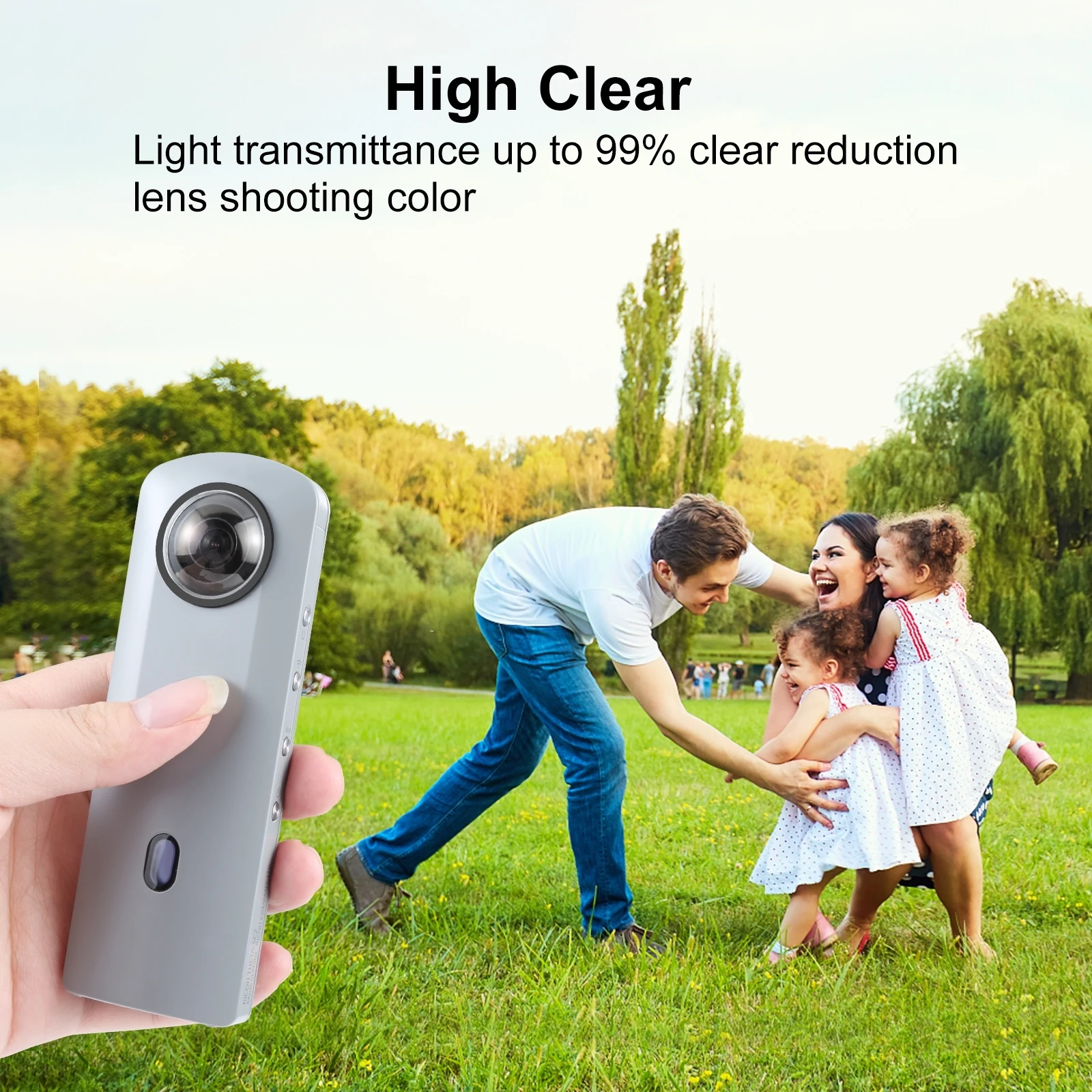 Фото Защитная крышка PULUZ для объектива RICOH Theta SC2/S/V, Защитная крышка для защиты от столкновений для Ricoh Theta SC2 360, аксессуары №4