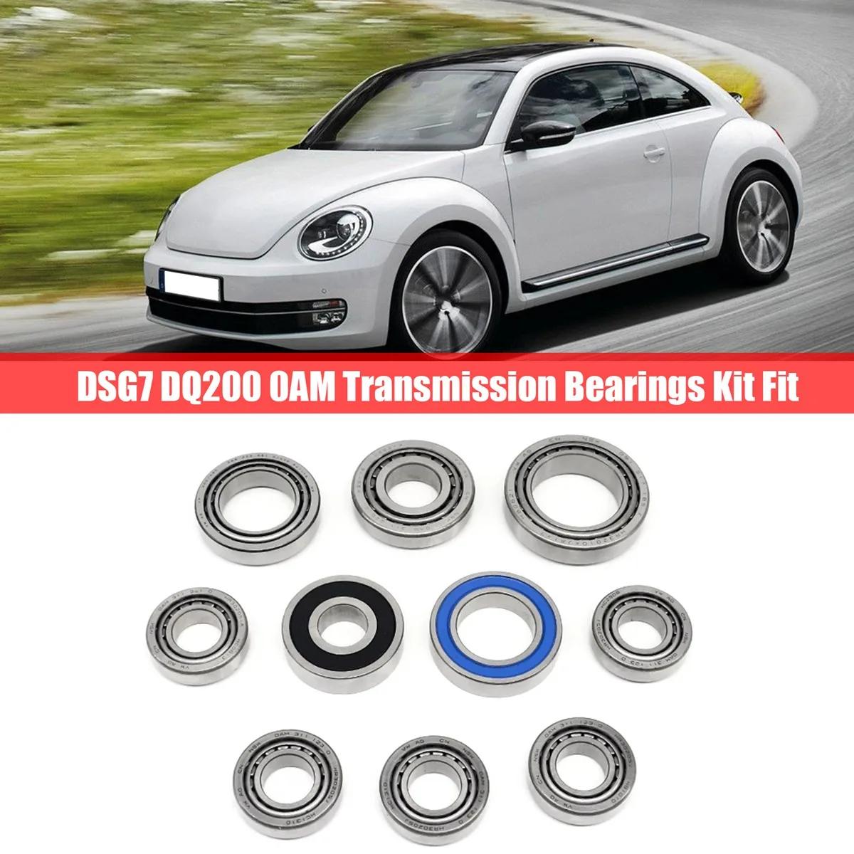 

10PCS DSG7 DQ200 0AM Transmission Bearings Kit Fit for VW AUDI SKODA 7-Speed