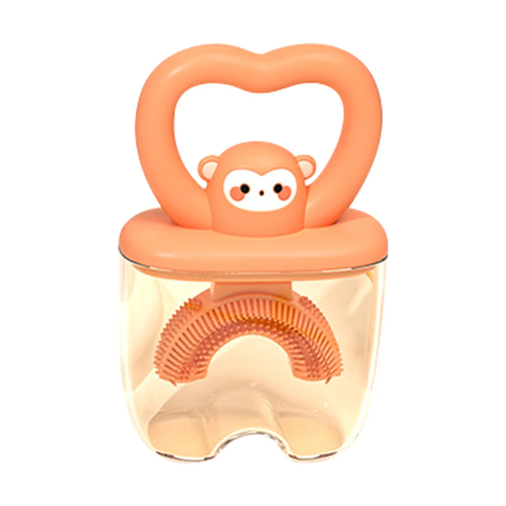 

1 Set U-shaped Toothbrush Adorable Tooth Brush Tooth Cleaning Tool for Children