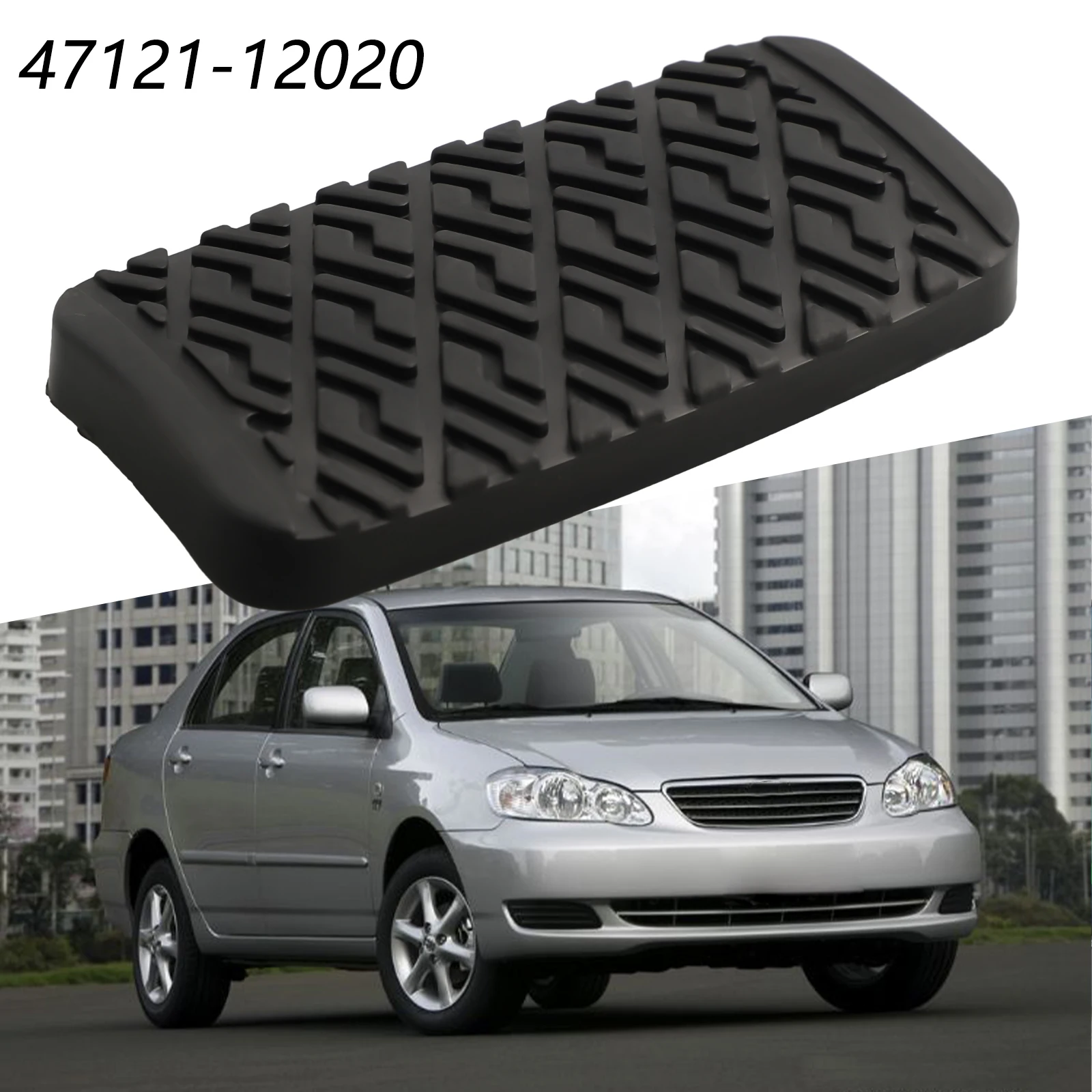 Крышка педали тормоза резиновая 47121-12020 черная прямая замена для Toyota практичная в