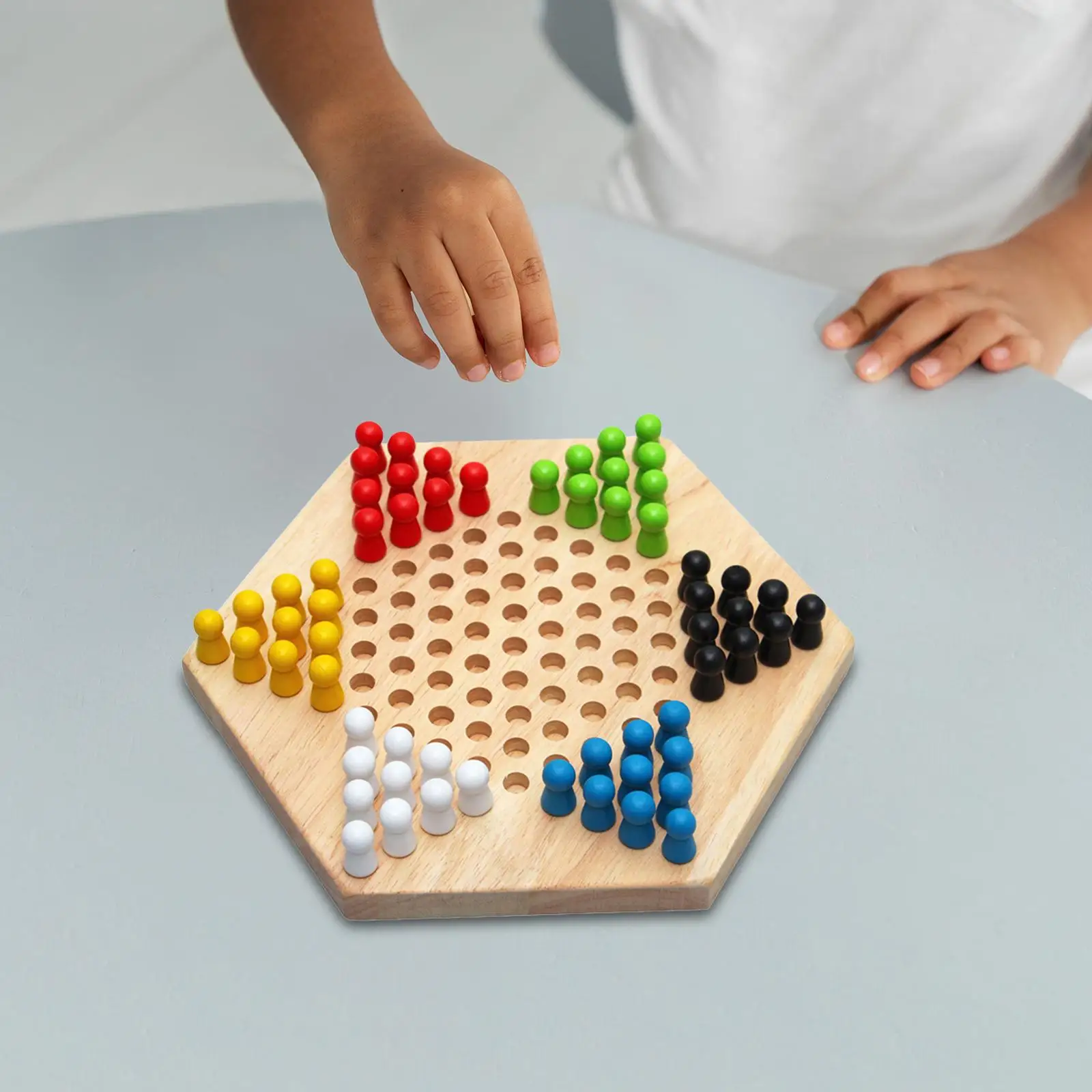 Деревянные китайские шашки забавная игра ручной работы игрушка для