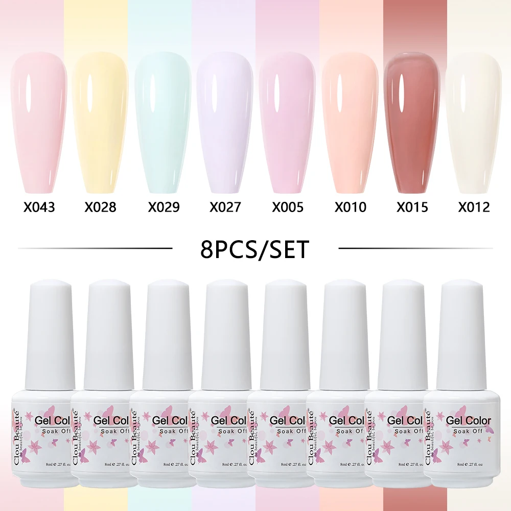 Гель-лак для ногтей 8 шт. мл