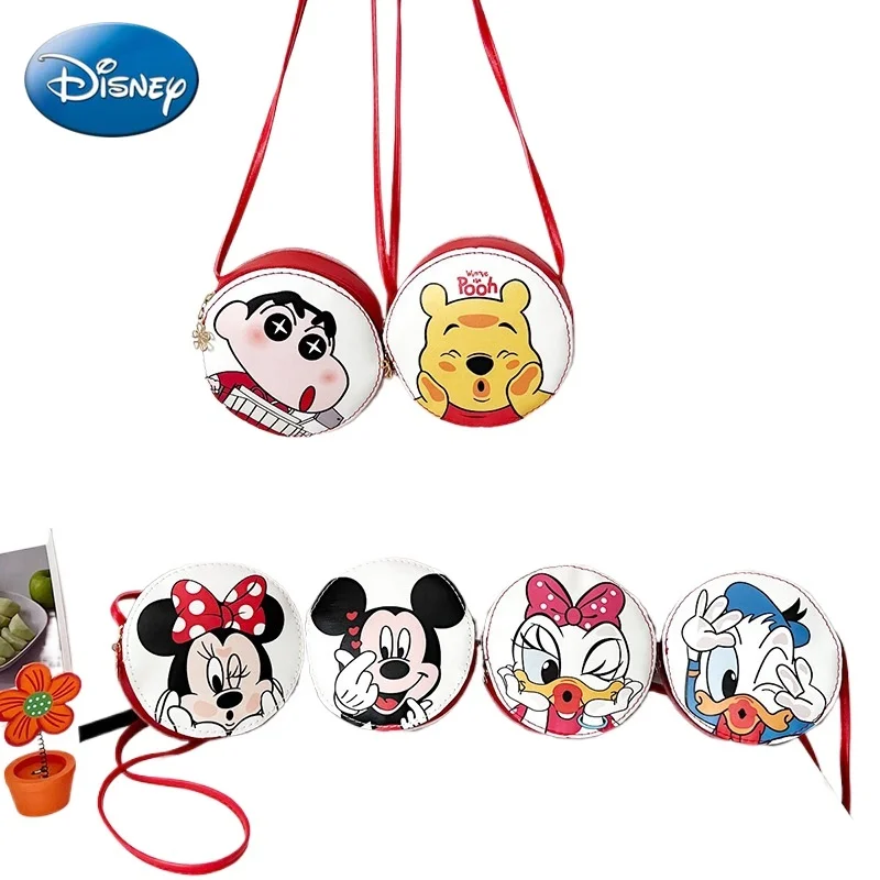 Корейская Версия Детская Сумка Через Плечо С Микки Маусом Круглая Форма Модный