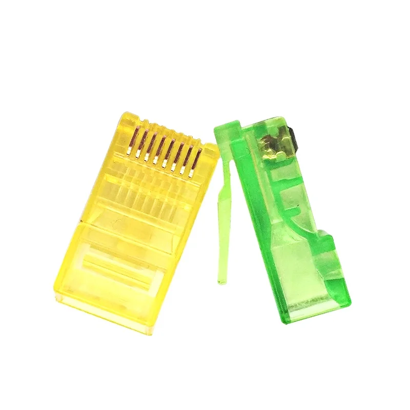 

Прямая продажа с завода, высококачественный коннектор RJ45 Cat5e, коннектор 8P8C, коннектор CAT5e UTP, золотые цвета посадки