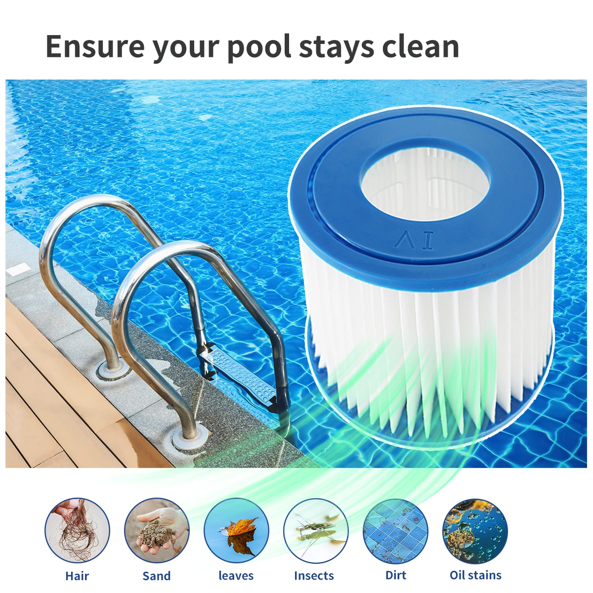 Фото Фильтрующий картридж для спа-бассейнов Type VI SPA, совместимый с Bestway 90352E 58323 Lay-Z-Spa №4