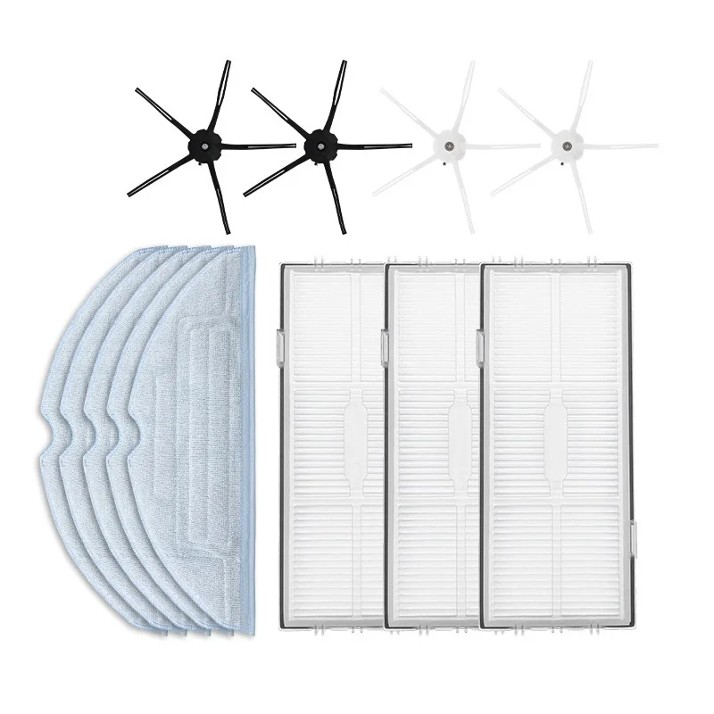 

12Pack Hepa Filter Mopping Cloths Side Brush For Xiaomi Roborock S7 T7S T7plus T7splus Robot Vacuum Cleaner Spare Parts