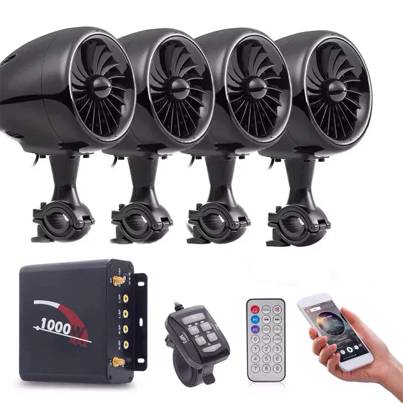 Водонепроницаемые мотоциклетные Bluetooth-колонки M1000 стереоаудиосистема со