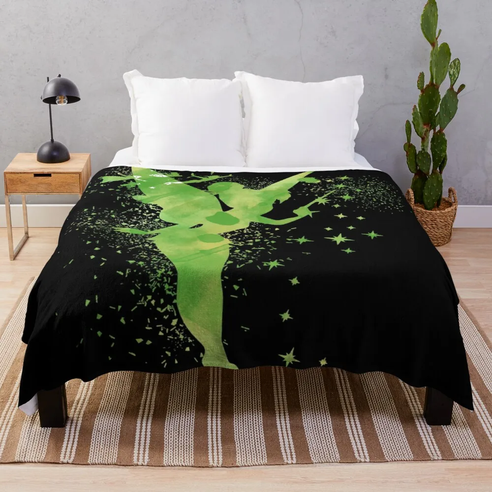 

Сказочное одеяло Tinker Bell, меховое одеяло по индивидуальному заказу