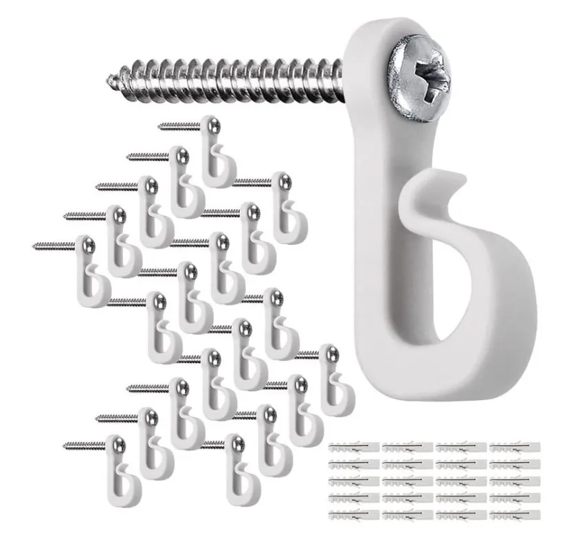 

Крючки для гирлянд, 20 шт., PVC