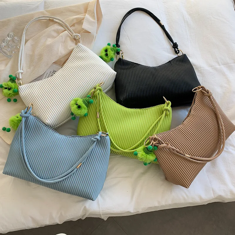 

Brand Luxury Handbags Metal Zipper Summer Women's Bag 2022 Trend Summer Fashion PU Leather Shoulder Bags Solid Color Square
