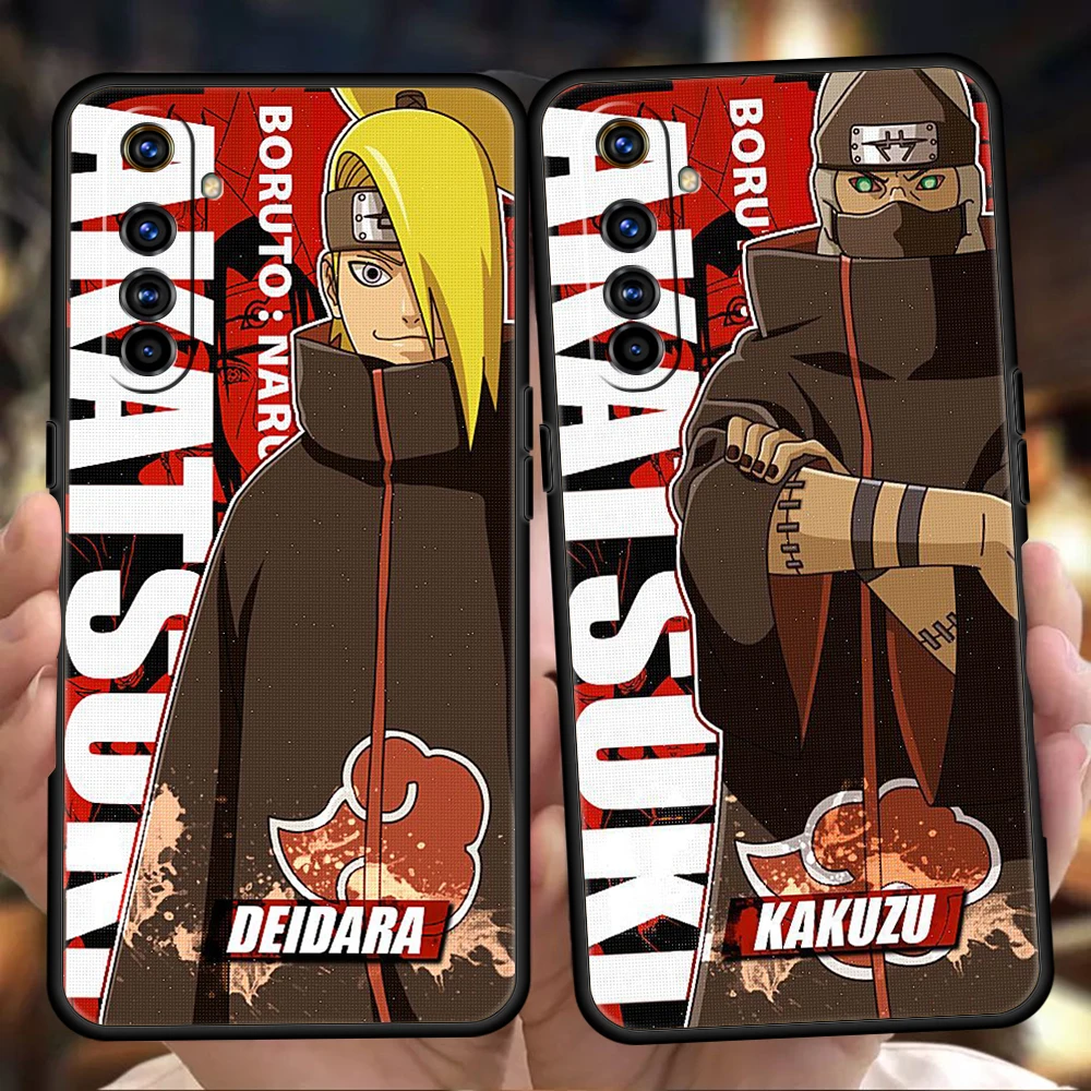 

Naruto Akatsuki Soft Phone Case For Oppo A12 A16 A74 A76 Find X5 Pro A54 A53 A52 A15 Reno 6 7 SE Z A9 2020 Pro 5G Cover Fundas