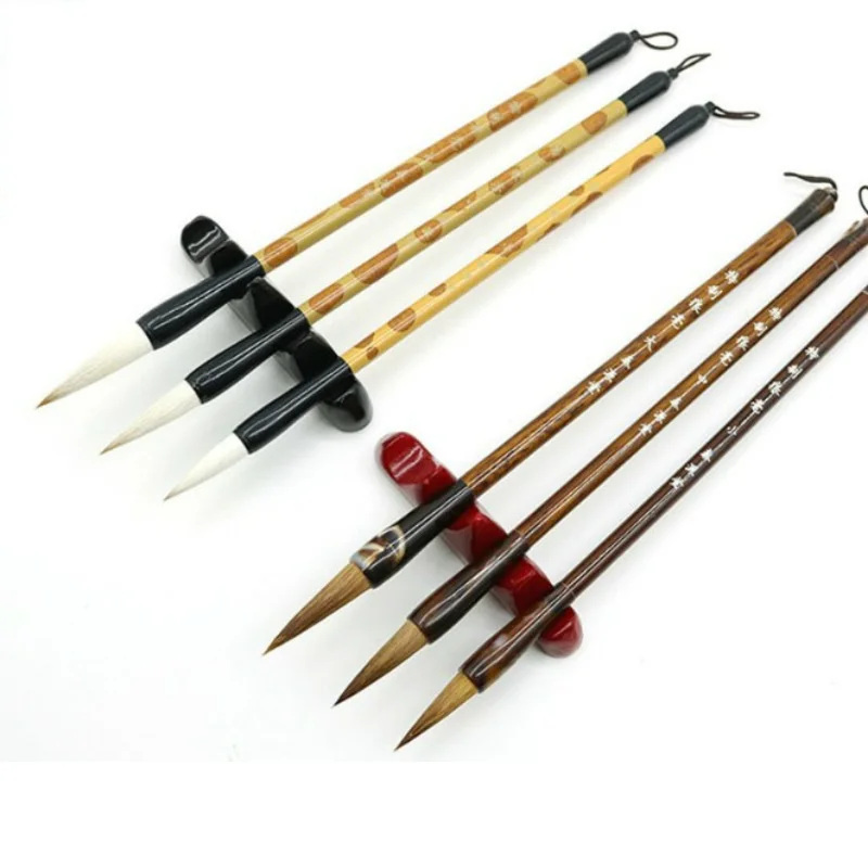 

3pcs/set Watercolor Brush Wood Paint Brush Artist Hand Painting Brushes Water Color Gouache Drawing Art Brush Supplies