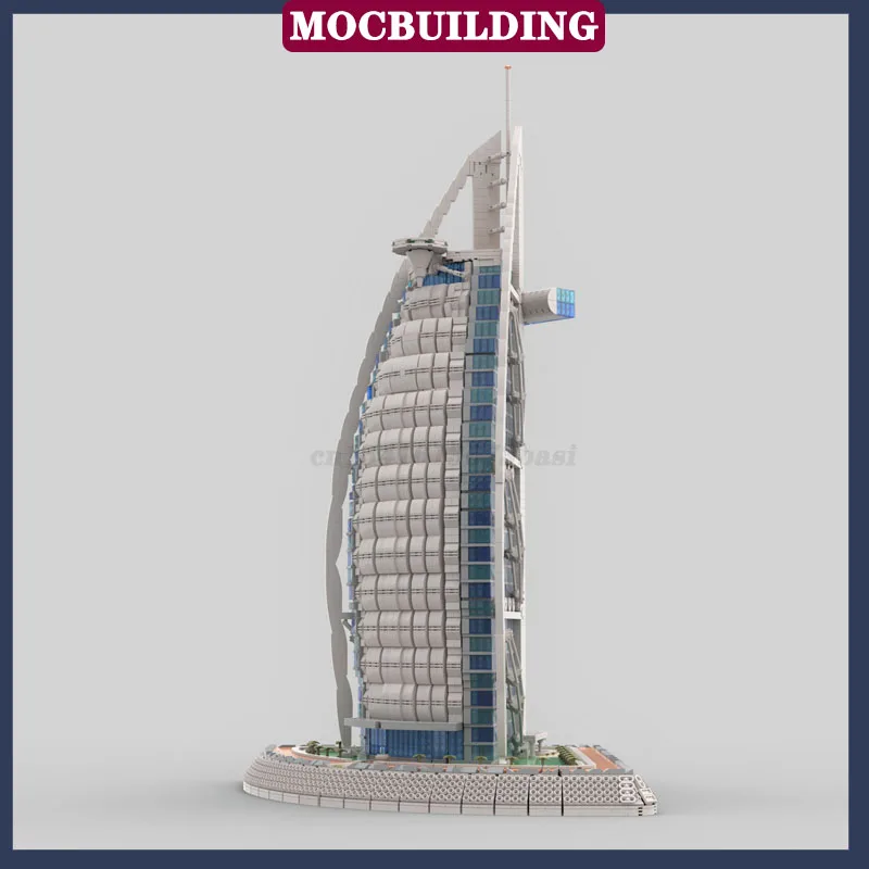 MOC Urban Modern Architectural Model Сборка Строительный блок Высотное здание Офисная коллекция