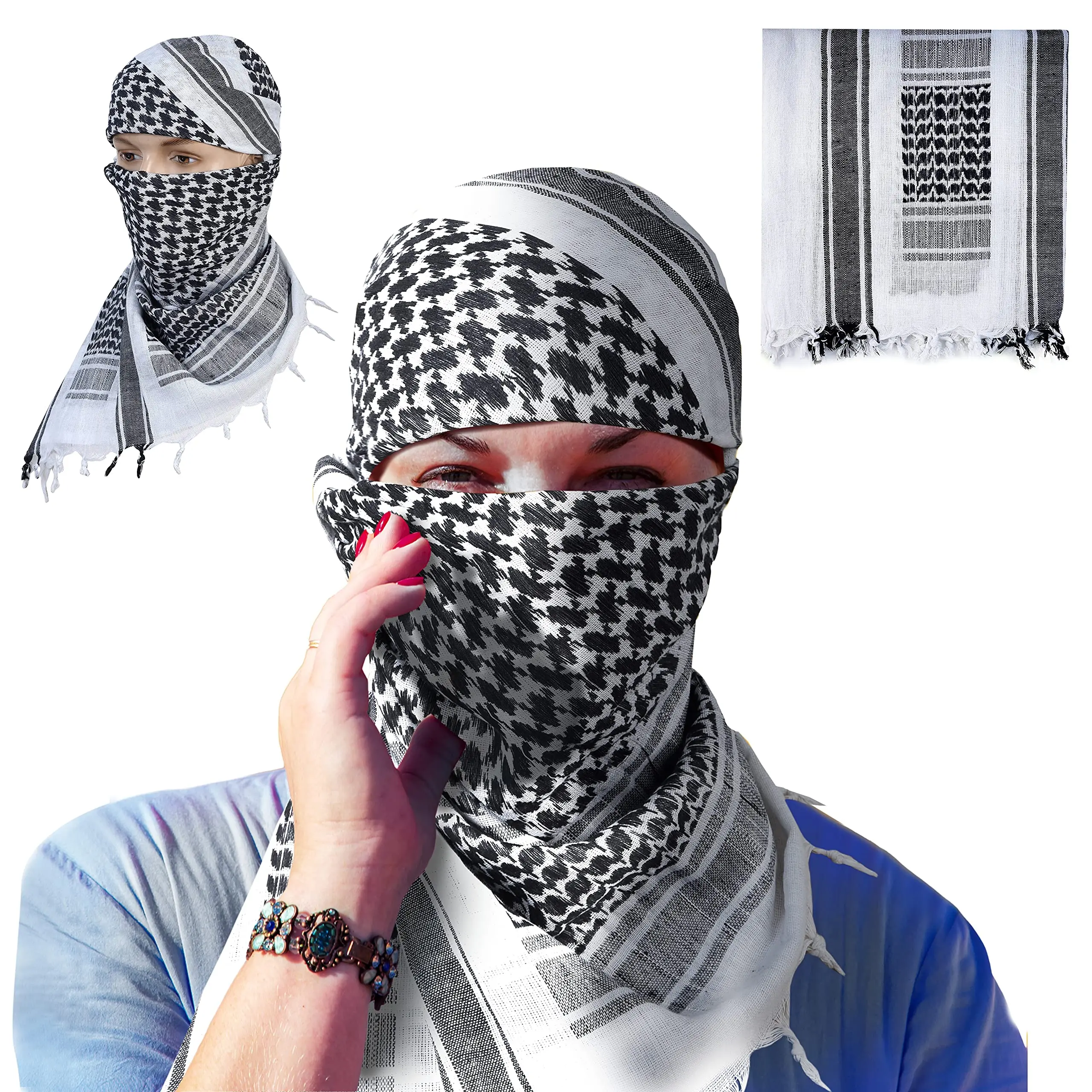 

2022 New Tactical Desert Military Head Scarf Men Women Motorcycle Face Mask Biker Arab Wrap Summer Keffiyeh Cover Scarves