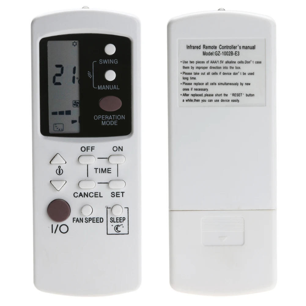 

Universal Air Conditioning Remote Control for Galanz GZ-1002A-E3 GZ-1002B-E1 GZ-1002B-E3 GZ01-BEJ0-000 air Conditioner