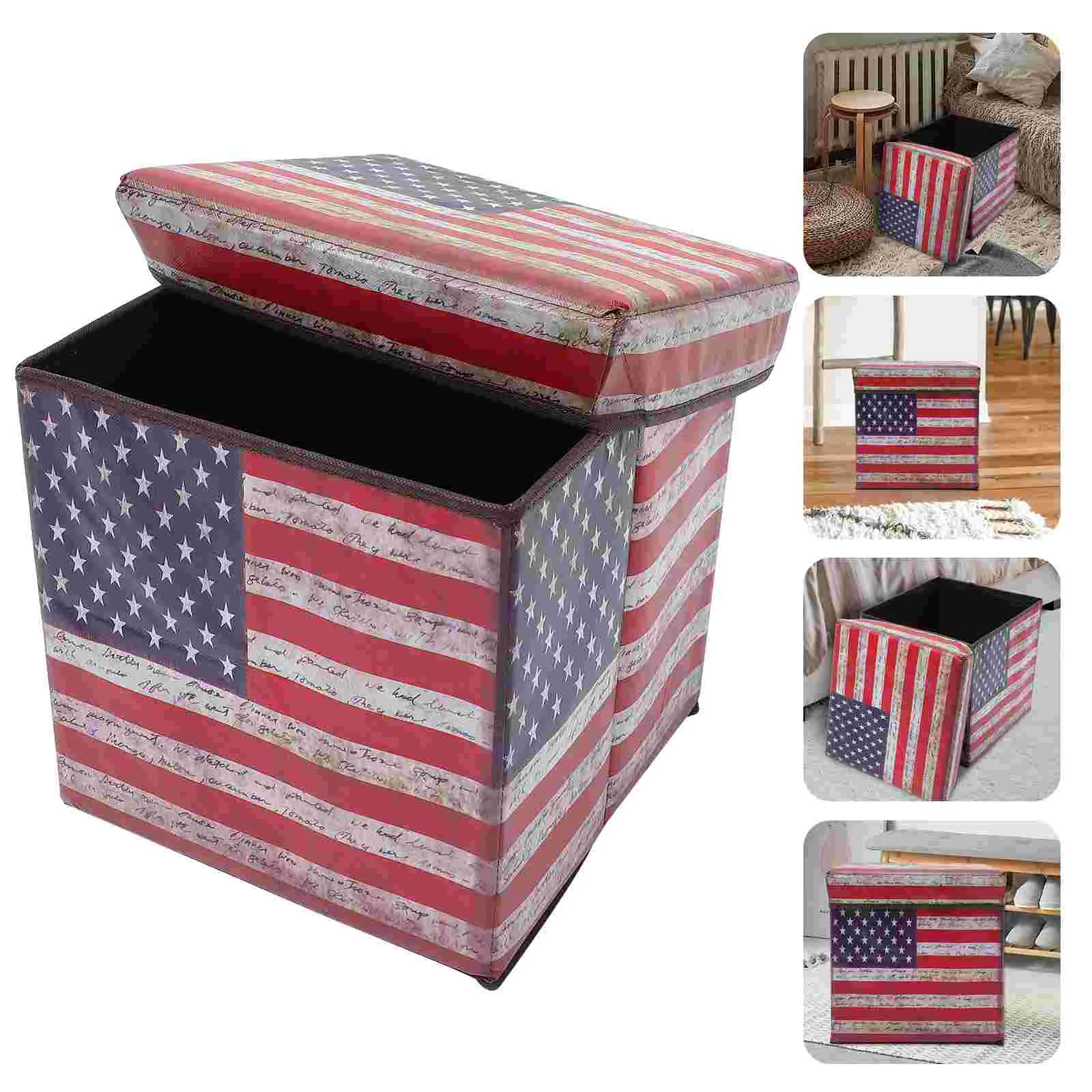 

Storage Ottoman Stool Bench Box Foot Toy Folding Cube Chest Footrest Rest Laundry Bin For Bed End Footstool Square Of With Small