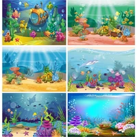 shengyongbao cute cartoon shark backdrop for kids birthday theme party decoration baby photo background 210521 65