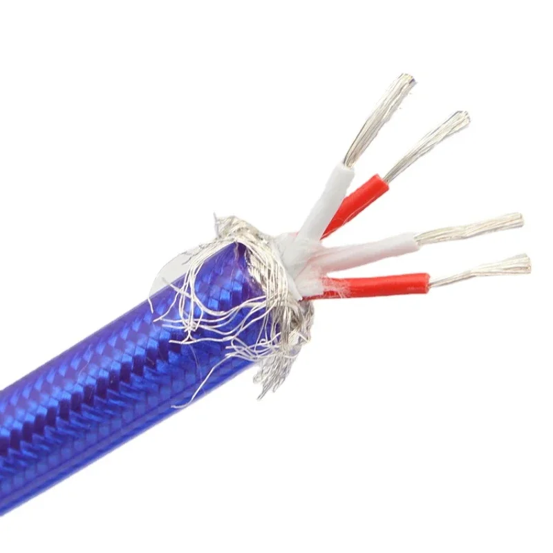 4-жильный OCC посеребренный аудиокабель RCA Cbale XLR кабель USB-кабель усилитель провод