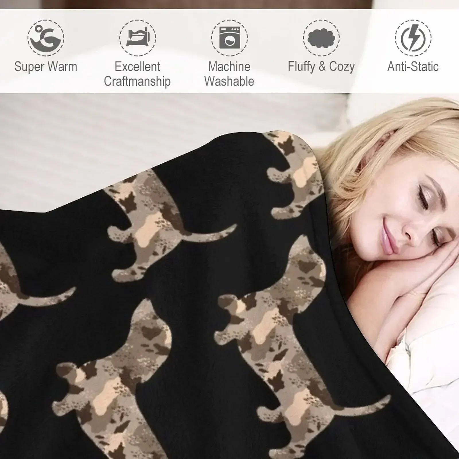 Одеяло с рисунком собаки Dapple таксы одиночные одеяла для среды