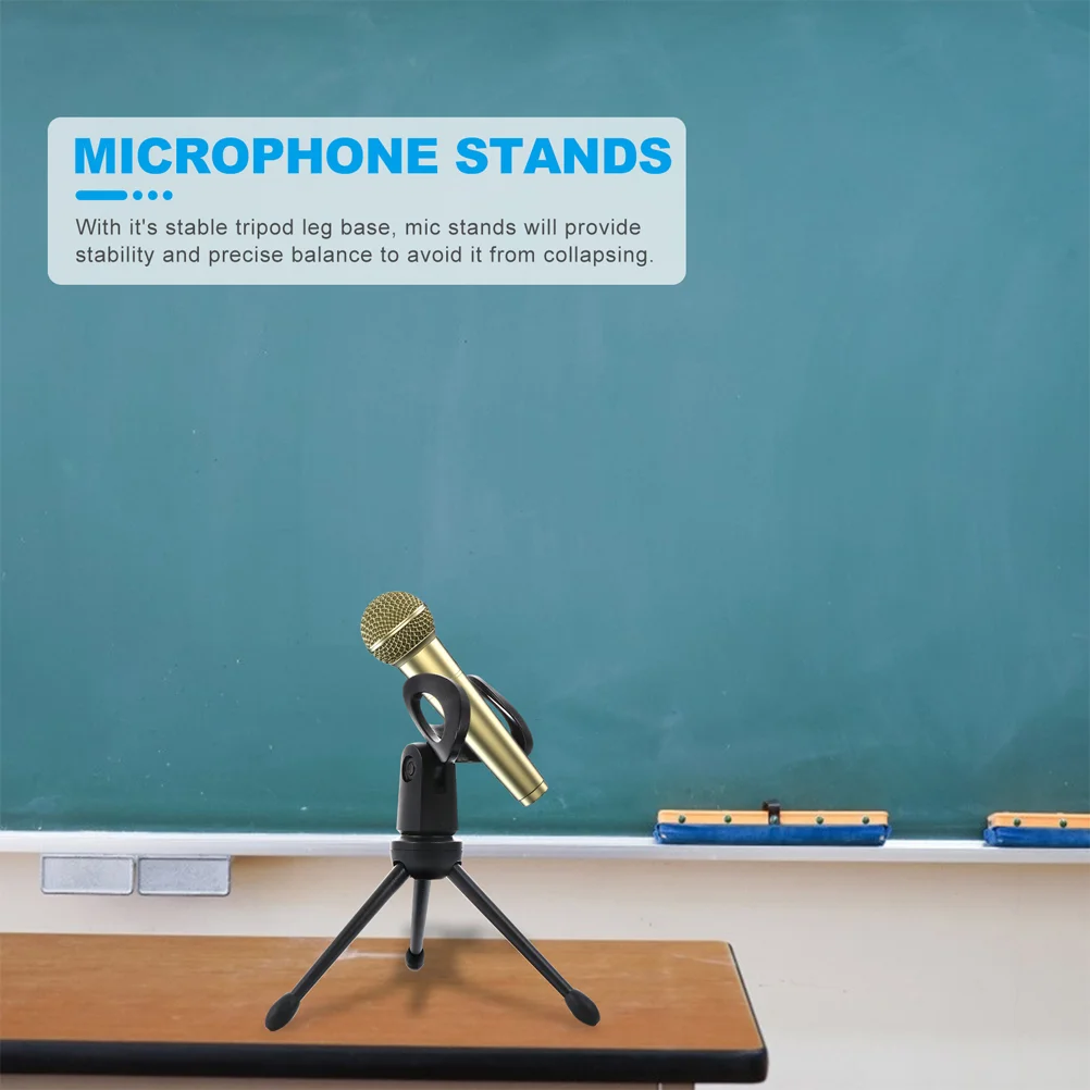 2 шт. штатив-подставка держатель для микрофона емкостный складной пластиковый