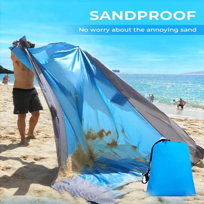 

2*2.1m Beach Blanket Waterproof Sandproof Beach Mat Portable Sand Free Mat Durable Picnic Blankets Beach Towel for Adults Kids