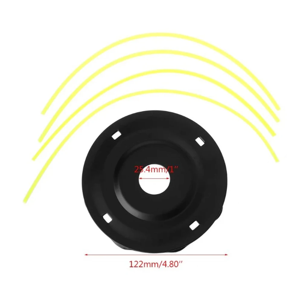 

Garden Trimmer Head Outdoor 25.4mm / 1\" Bore Diameter With 4 Cables 120mm External Diameter 240mm Line Length