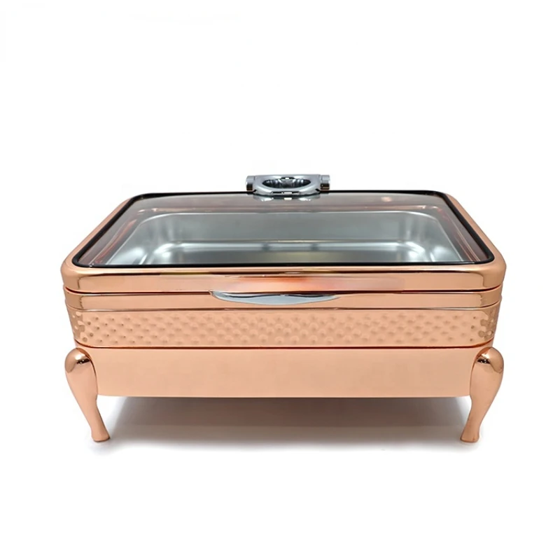 

other hotel & restaurant supplies buffet hydraulic luxury golden chafing dish rose gold food warmers