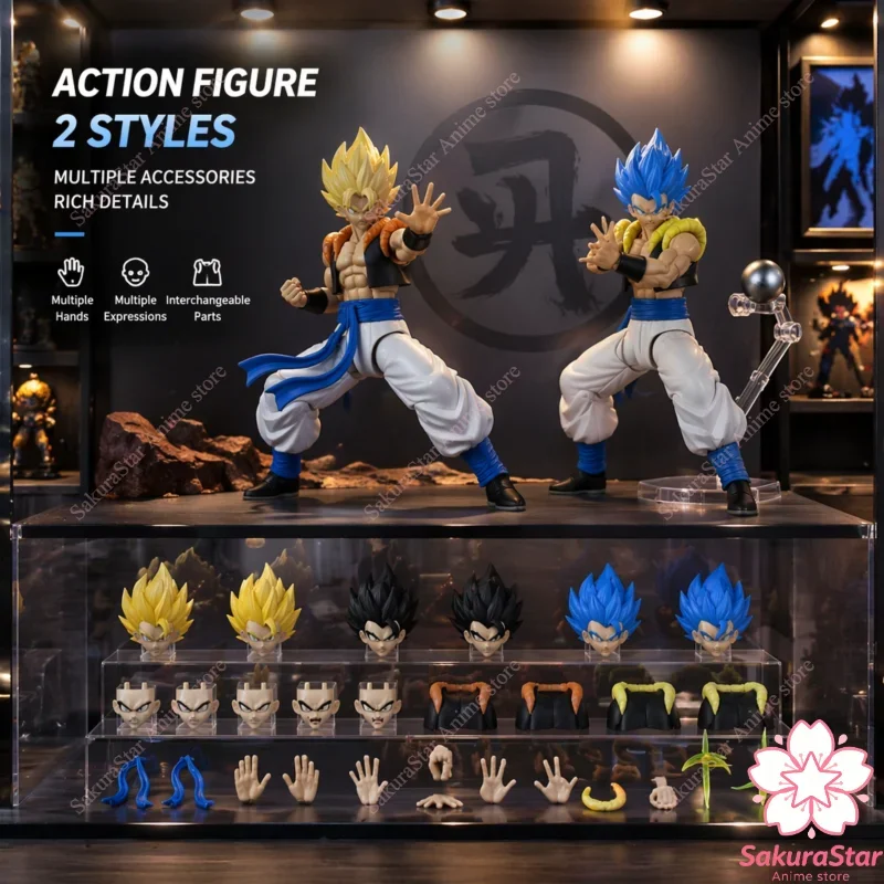Фото В наличии: Новая фигурка Tonsenarttoys Kamione Dragon Ball Z SHF Super Saiyan SSJ SSJ2 Gogeta Son Goku Trunks, аниме-фигурка №2