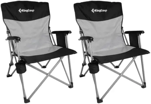 

Backrest Folding Camping Chairs for Adults with Armrest, Outdoor Camp Chairs Adults with Cup Holder, Lawn Chairs Adults for Outs