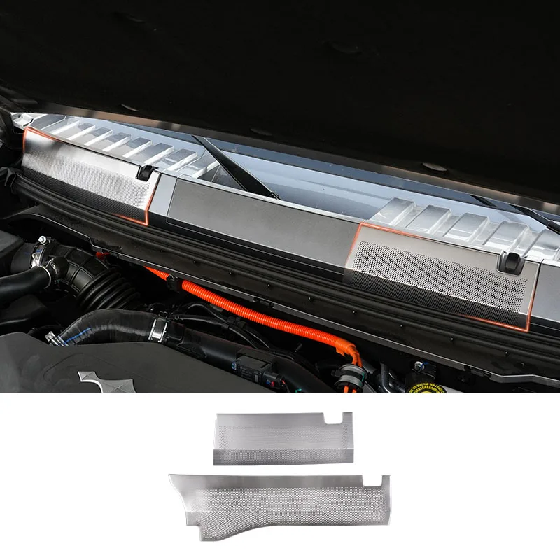 

BYD Leopard 5 Denza B5 Автомобильный капот Воздухозаборный фильтр Подходит для модифицированного автоматического двигателя Антиблокирующая пыленепроницаемая металлическая крышка Детали для обновления автомобиля