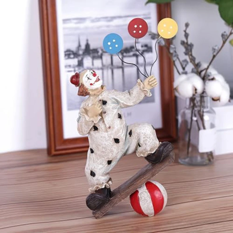 Креативные цирковые статуи клоунов украшения домашний декор скульптура из смолы