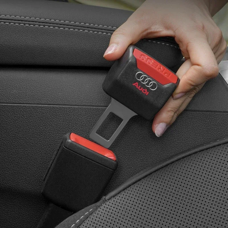 

2025 Hot Car Safety Belt Buckle Extension Clip Safety Belt Buckle Thick Socket For Audi C5 C6 C7 A4 B6 B8 B7 A6 A3 A5 Q3 Q5 Q7 8