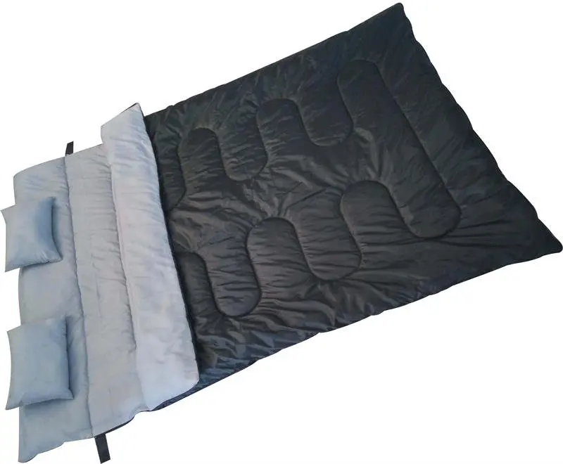

Double Sleep Bag Waterproof with Two Pillows-