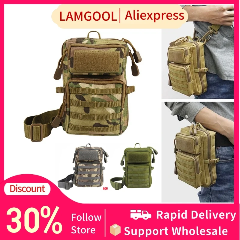 

Tactical Pouch Holster Military Molle Hip Waist EDC Bag Wallet Purse Phone Case Camping Hiking Bags Hunting Pack Chest Bags