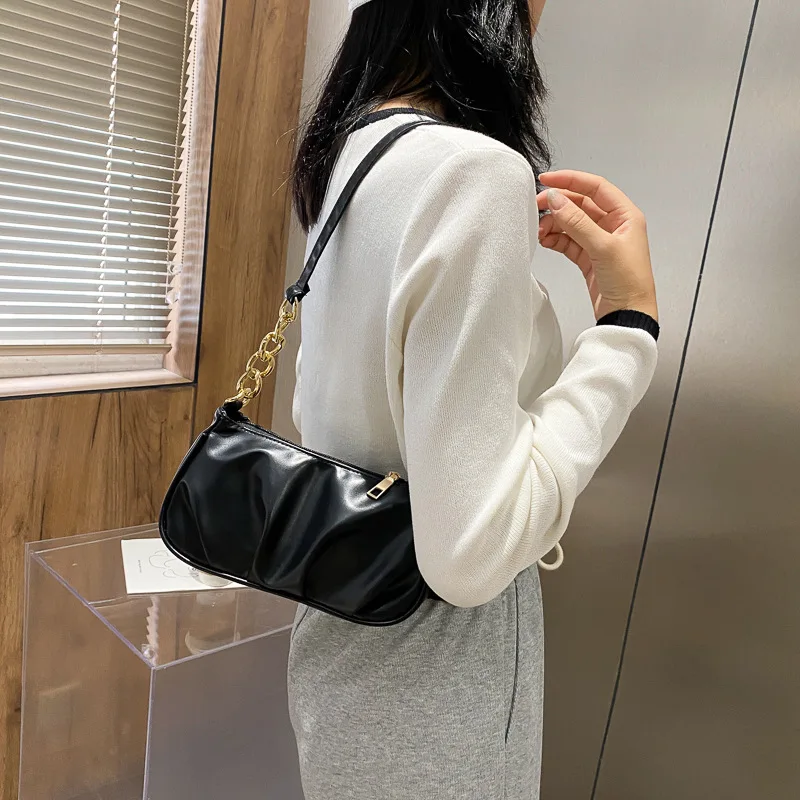 Four Seasons French Popular Women's Bag 2023 Popular New Fashion Korean Style Fashion Style Handheld Shoulder Underarm Bag