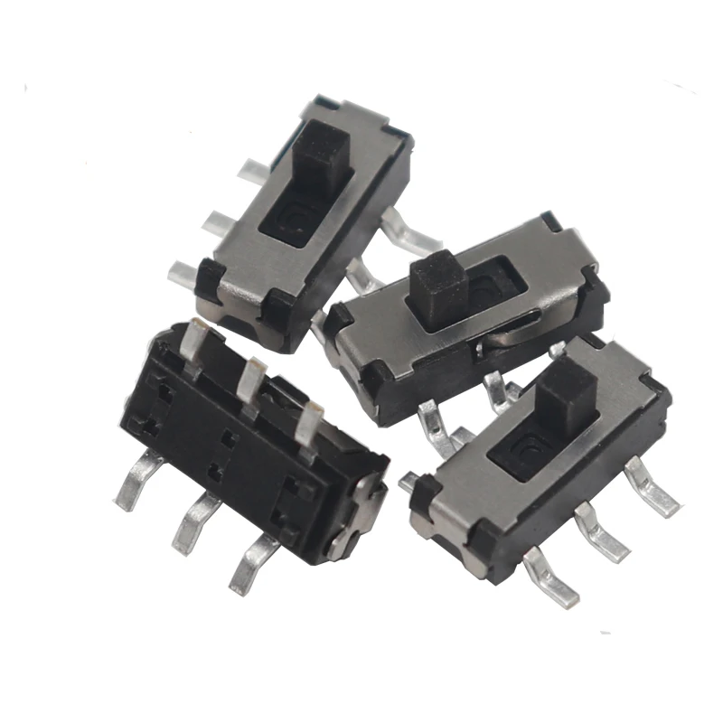 

【100-10 шт.】MSS22D18 миниатюрный SMD SMT ползунковый переключатель 2P2T 6-контактная ручка высотой 2 мм для DVD-переключателя