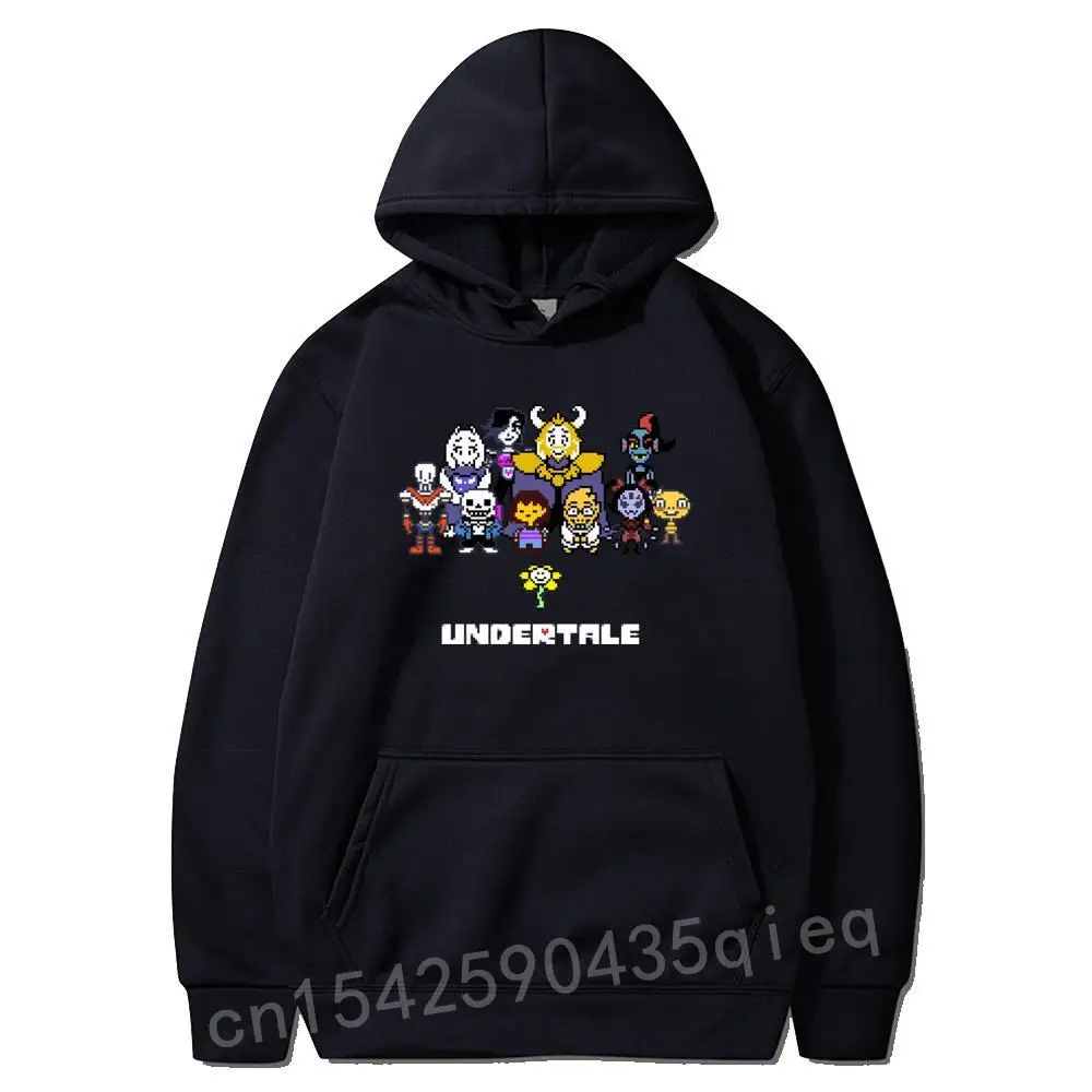 

Game Hooded Men Undertale Hoodies Sans & Papyrus Mettaton Flowey Frisk Red Heart Polyester Autumn Sweatshirt