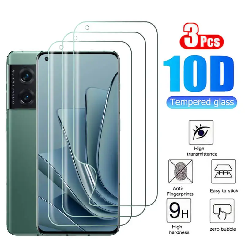 3 шт. полное покрытие для Oneplus 10 Pro защитное стекло Гидрогелевая пленка на One Plus 10Pro
