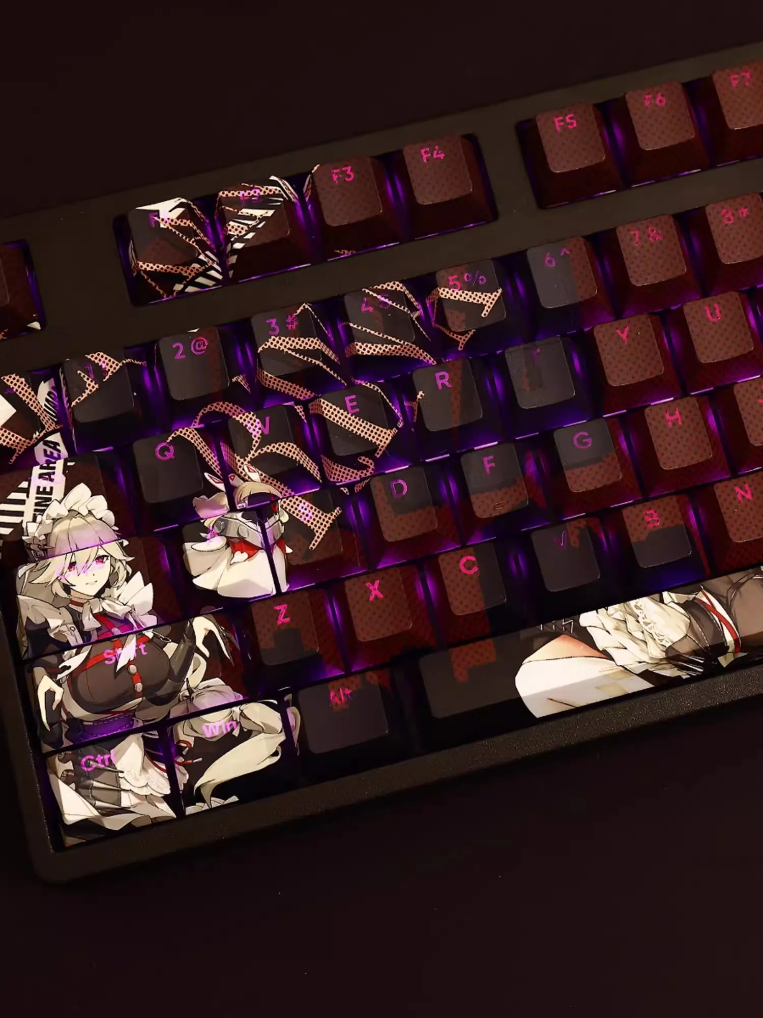 Колпачки для клавиш Zenless Zone Zero 108 клавиши/комплект колпачки с подсветкой PBT