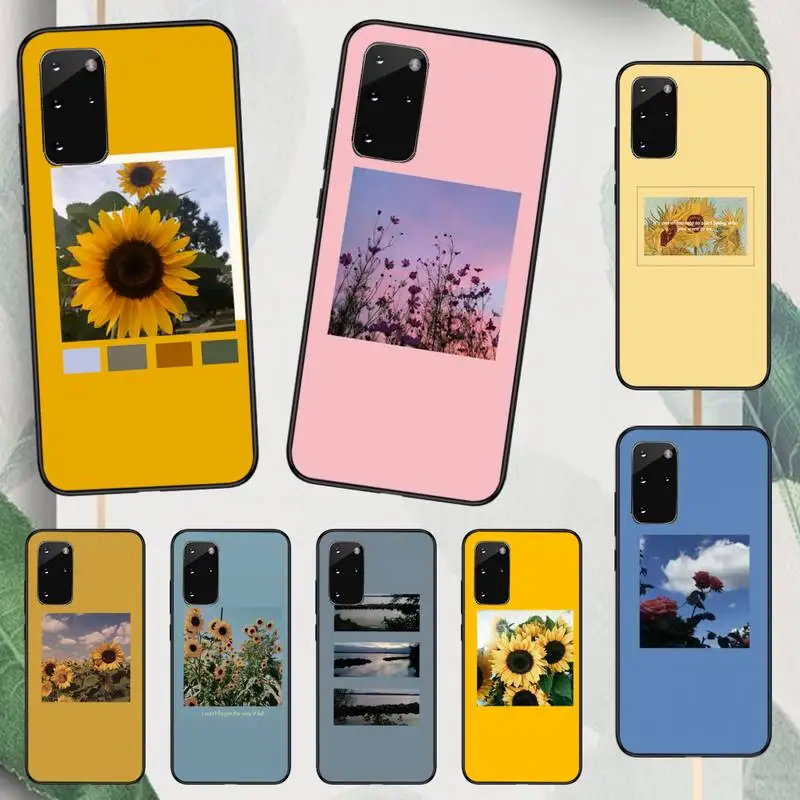 

Rose Flower Sunflower Phone Case For Samsung galaxy A S note 10 12 20 32 40 50 51 52 70 71 72 21 fe s ultra plus